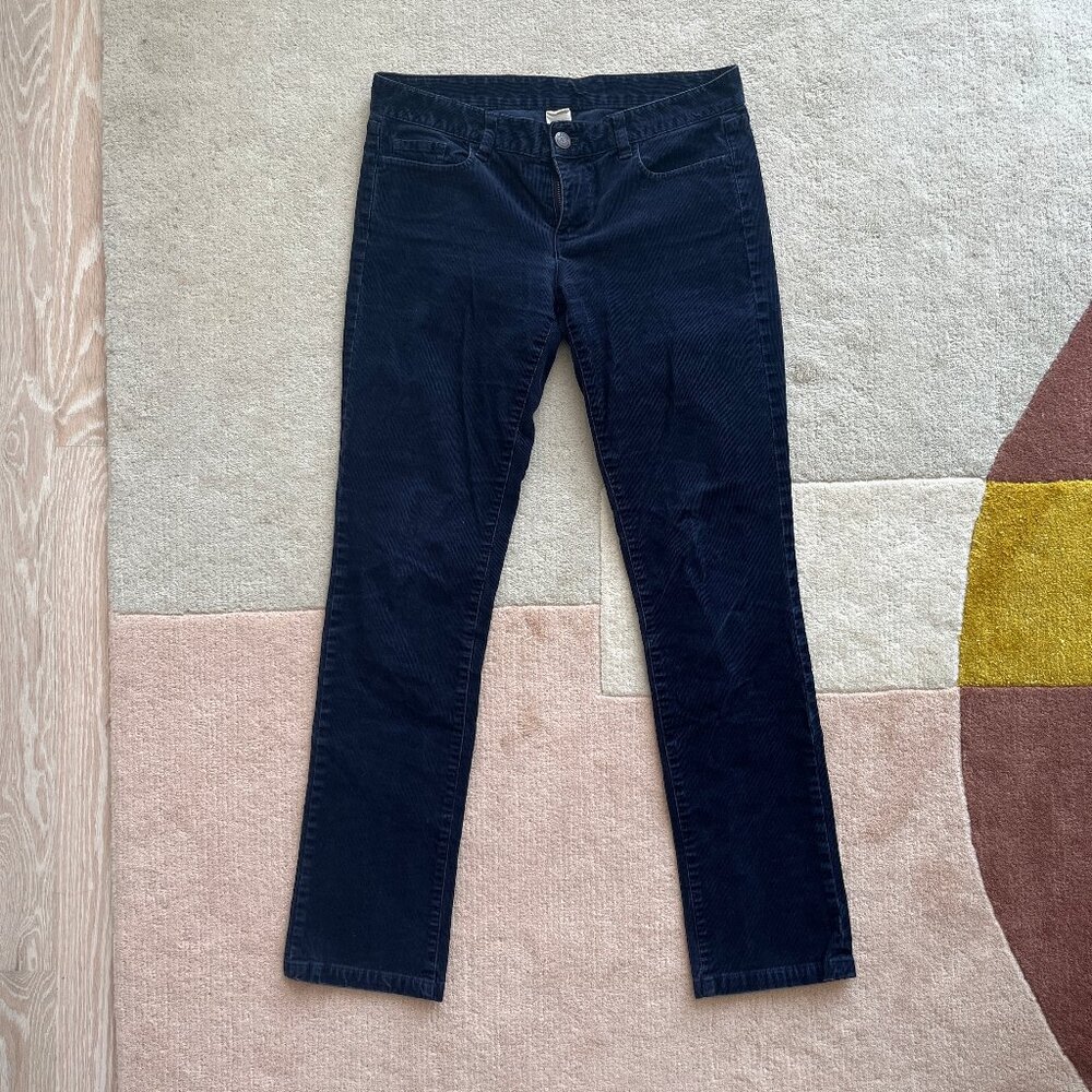 J. Crew Navy Corduroy City Fit Pants Women's 28 Regular